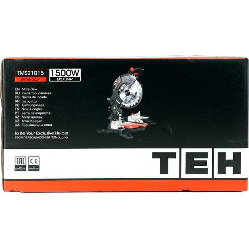 Пила торцовочная 210мм TEH TMS21015