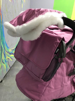 Коляска комбинированная «Ника Детям 7-5» принт: розовый с шишкой (арт. НД7-5/6)