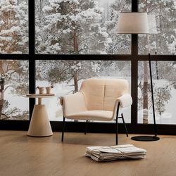 Столик кофейный Marius, Ø50 см, бежевый