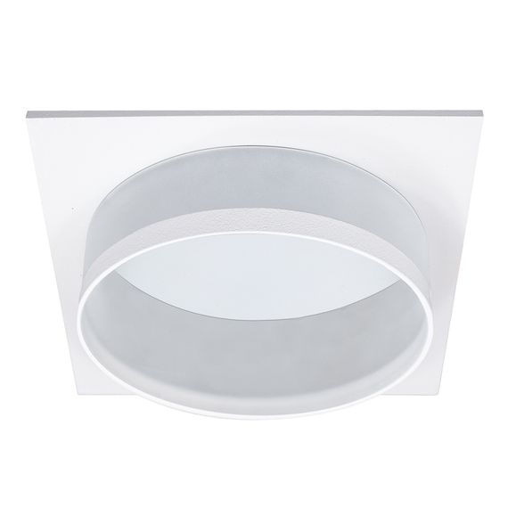 Светильник встраиваемый Feron DL701 потолочный GX70 белый квадрат 51095