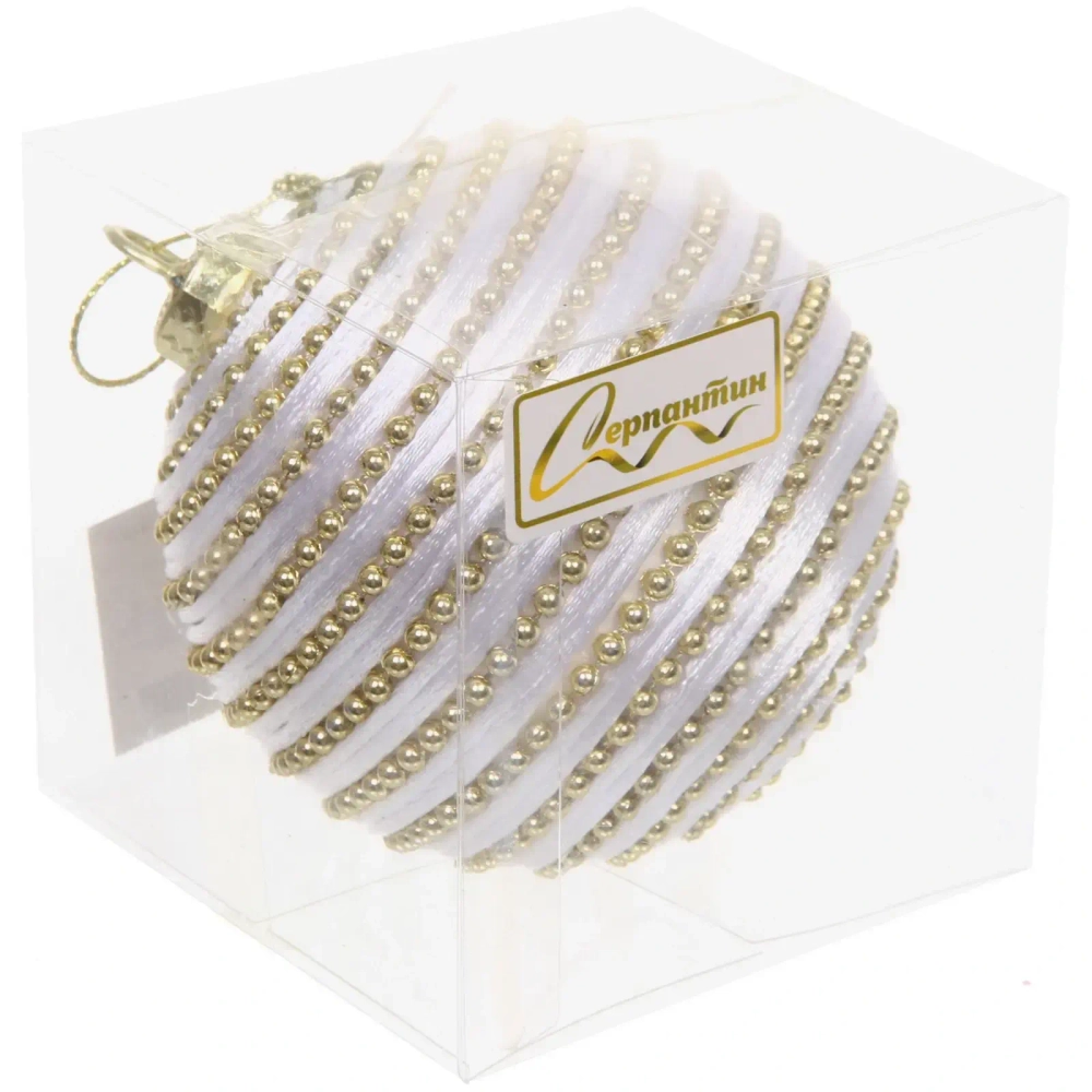 Новогодний шар «Сказочные узоры» 8 см, Золото