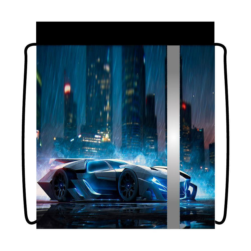 Сумка д/сменной обуви ЭЛИТ, ткань, светоотражающая полоса "Гонка в городе" (Пчелка)