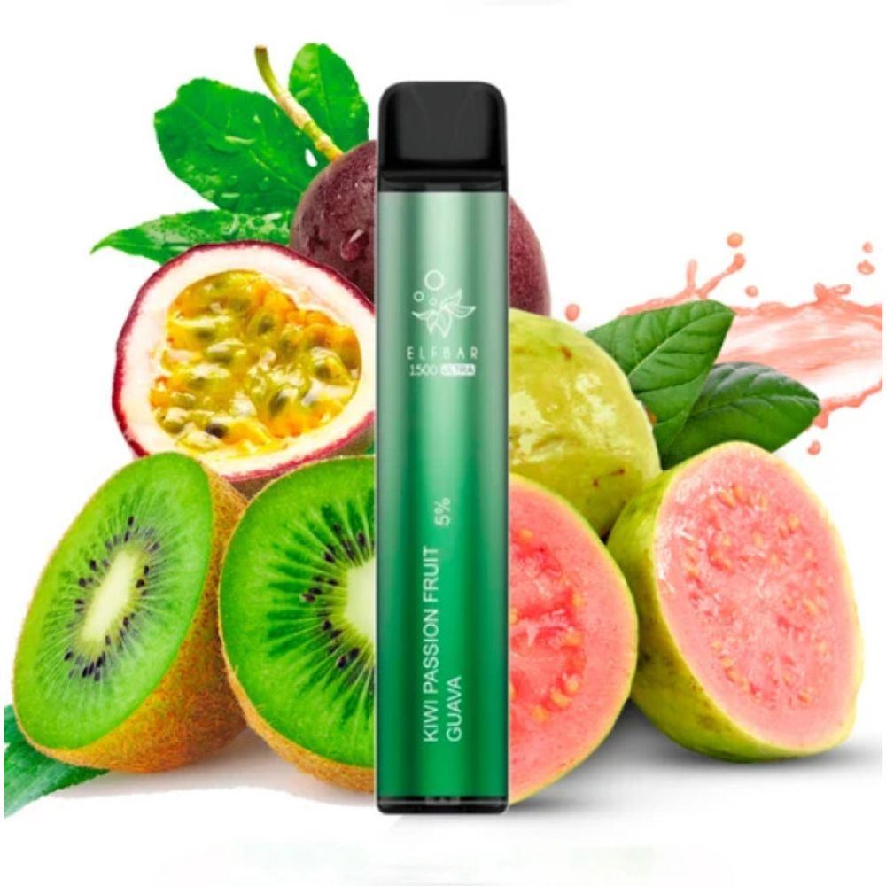 Elf Bar 1500 ULTRA - Kiwi Passion Fruit Guava (5% nic)