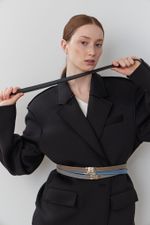 ТОНКИЙ РЕМЕНЬ С ЗАМОЧКОМ TAUPE|NUDE