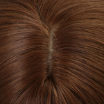 Парик искусственный, с чёлкой, имитация кожи, 60 см, 240 гр, цвет омбре русый/блонд