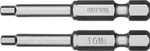 Биты ″X-DRIVE″ торсионные кованые, обточенные, KRAFTOOL 26127-3-50-2, Cr-Mo сталь, тип хвостовика E 1/4″, HEX3, 50мм, 2шт