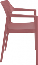 Кресло пластиковое Siesta Contract Tulum, марсала