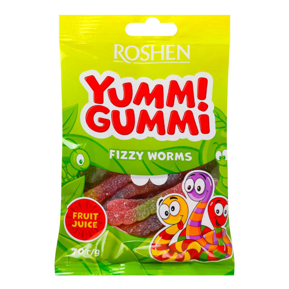 Мармелад Yumm! Gummi Fizzy Worms 70 гр