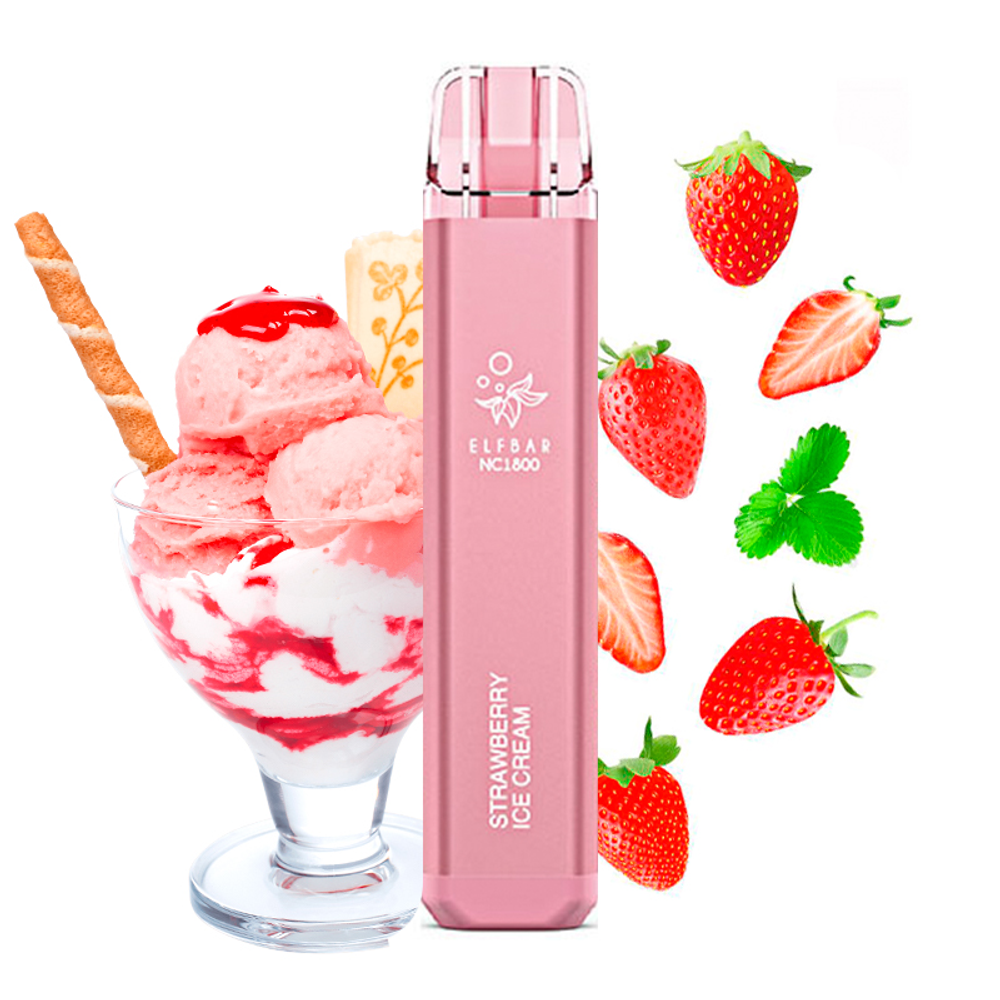 Elf Bar - Strawberry Ice Cream (1800)