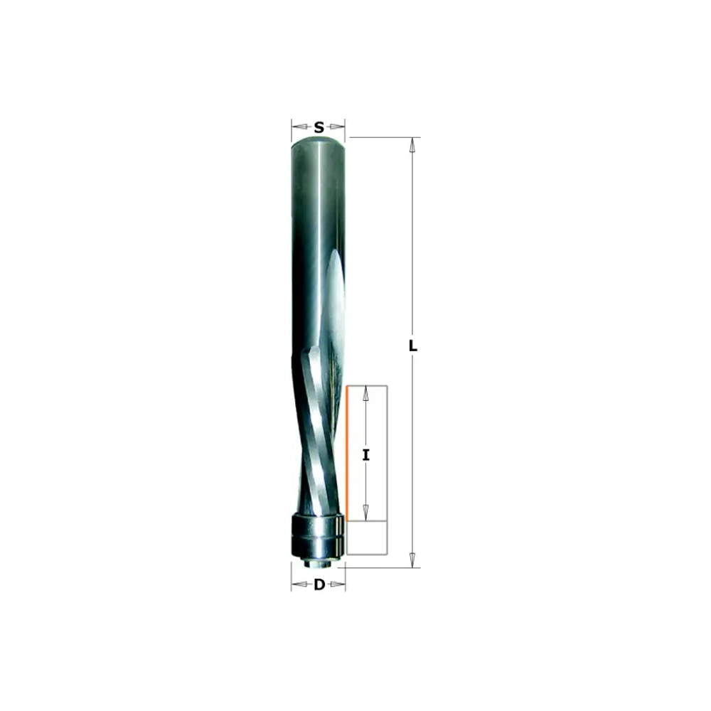 Фреза спиральная монолитная 3x12x60 Z=2 S=6 RH CMT 192.630.11