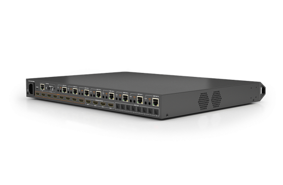 Wyrestorm MXV-0808-H2A - v3, матричный коммутатор 8x8 HDBaseT со сквозными 4хHDMI выходами, двунаправленным ИК и выходами 8хS/PDIF, поддержка HDMI2.0, HDCP2.2, POH, 4K до 35 м, 1080p до 70 м, де-эмбеддер аудио.