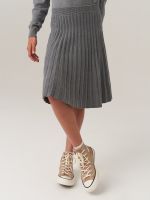 Юбка школьная для девочки AT883 серый
