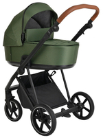Детская коляска Roan Sol 3 в 1 с автокреслом Avionaut Silver Black RSL/1013 Boho Green