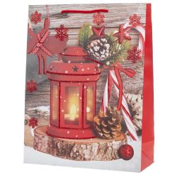 GAEM Пакет подарочный (бумага 210г/м2, блок микс 12шт), L26 W10 H32 см, 4в.