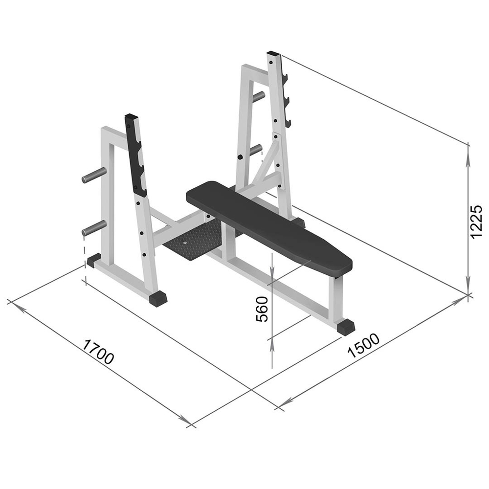 Скамья для жима лежа Белый