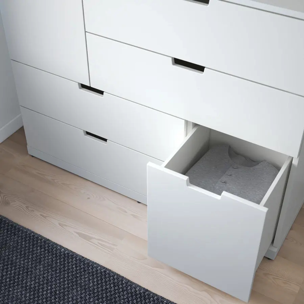 Комод - IKEA NORDLI/НОРДЛИ ИКЕА, 47х99х120 см, белый