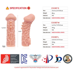 Насадка Cock Sleeve Medium телесная TPE KOKOS CS-007-M