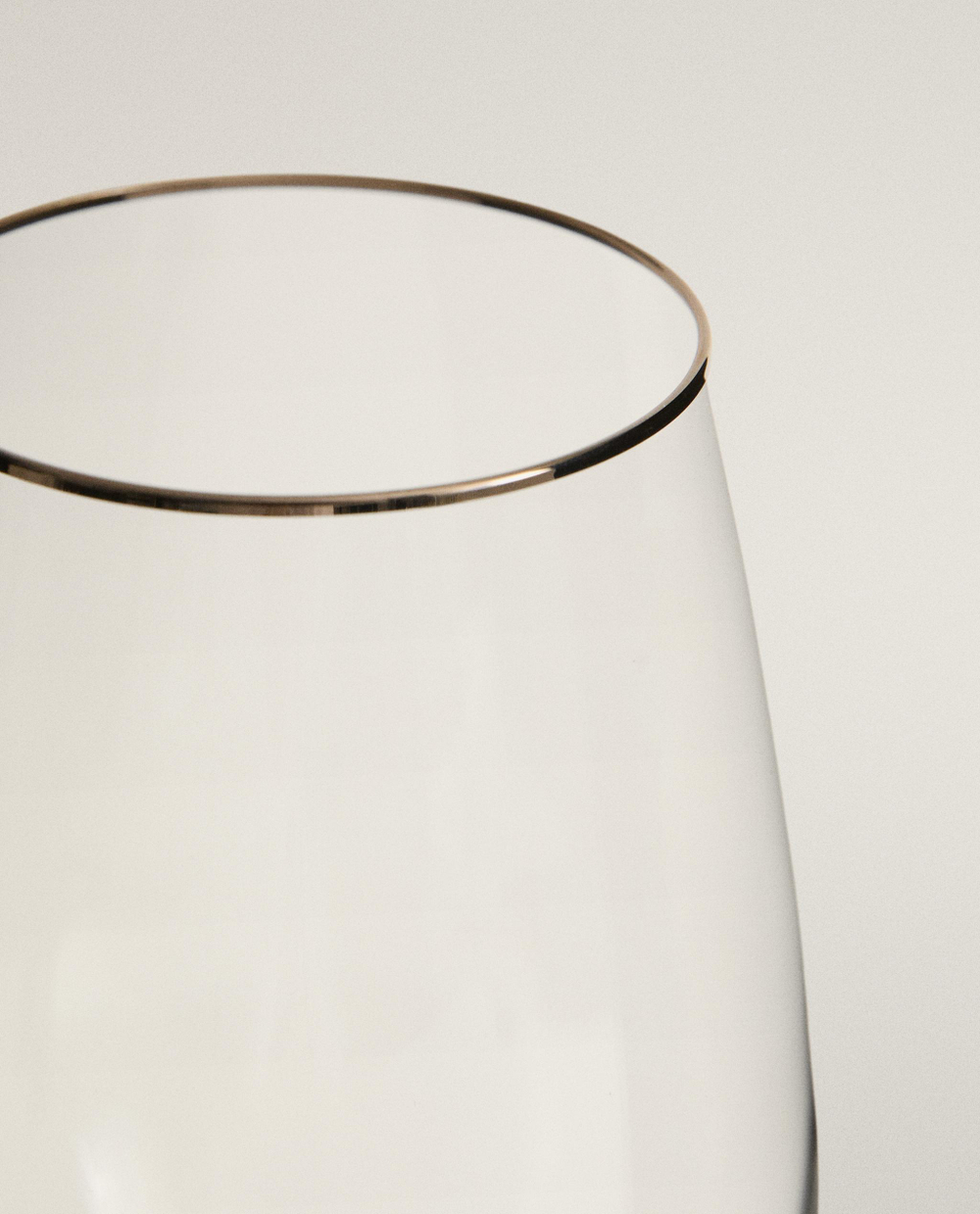 Zara Home рюмка из стекла, цвет серебристый, 22.3 см
