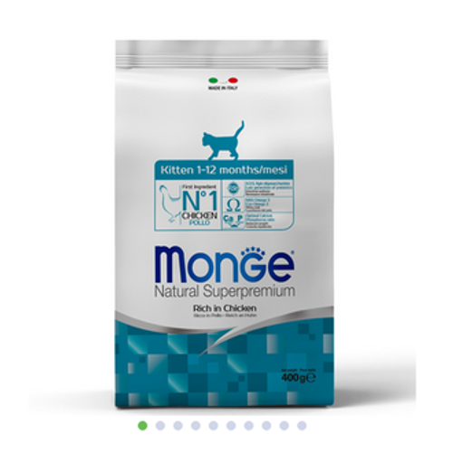 Monge Cat Kitten Сухой корм для котят с курицей, 400г
