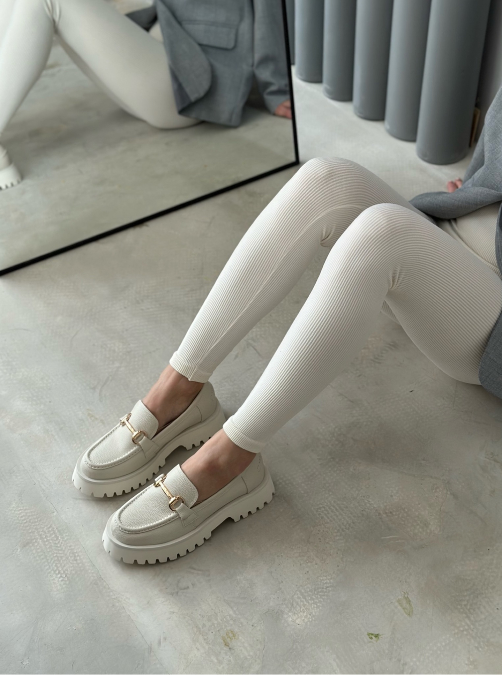 Лоферы из натуральной кожи