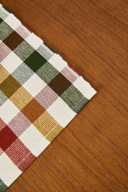 ZARA HOME САЛФЕТКА ИЗ КЛЕТЧАТОГО ХЛОПКА (УПАКОВКА ИЗ 2 ШТУК), ЗЕЛЕНЫЙ