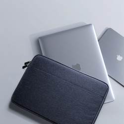 Легкая горизонтальная сумка чехол темно-синего цвета (Navy Blue) для ноутбука или планшета размером от 15.5 до 16 дюймов, серия LBDB Series