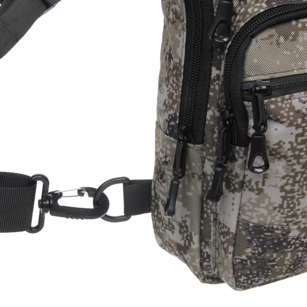 Сумка мужская через плечо «Viking», 4 кармана, цвет хаки-серый, 27*16*6,5см