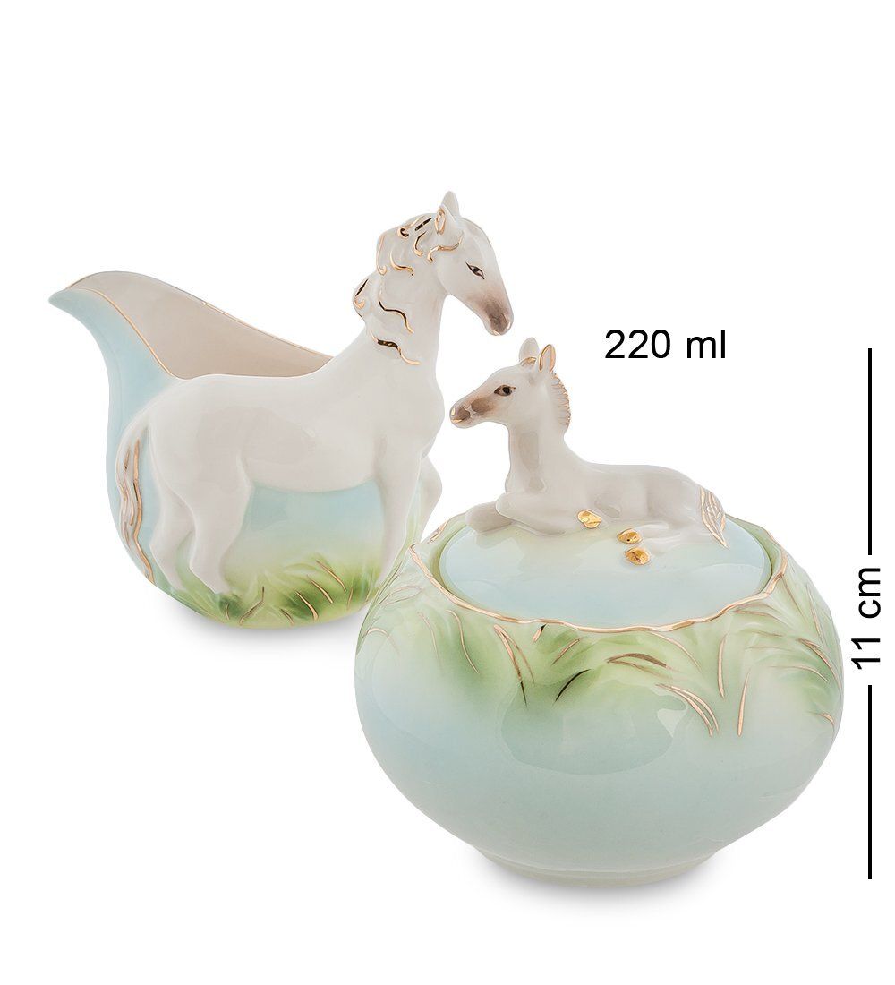 Pavone FM-75/ 2 Набор сахарница и молочник «Лошадь»