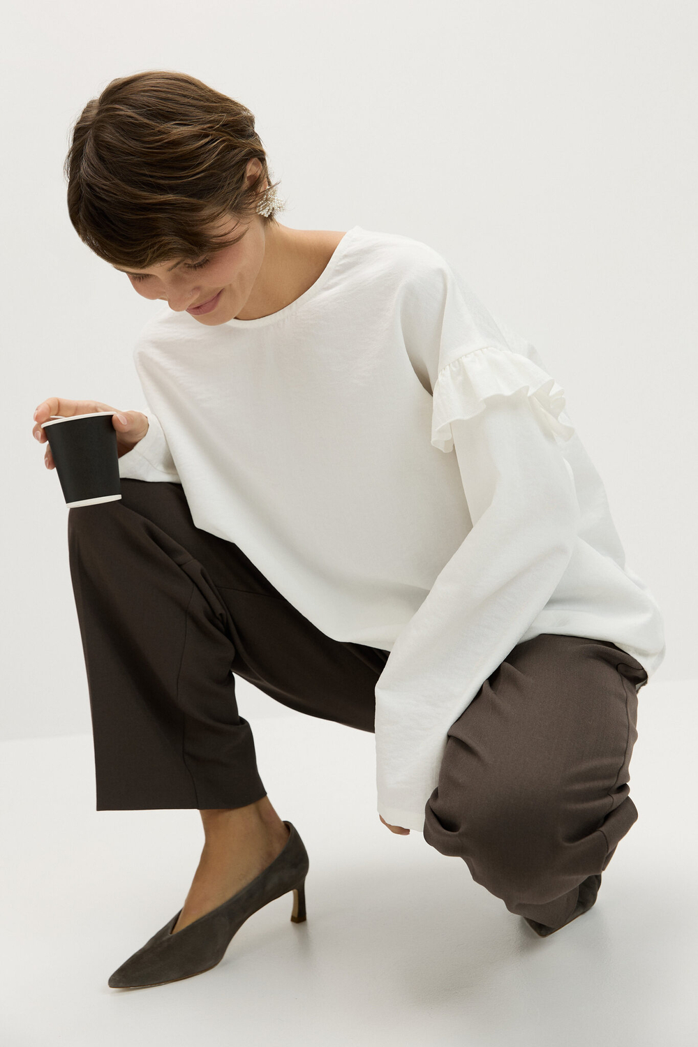 Блуза свободного кроя