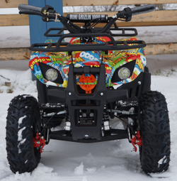 Электро-мотовездеход квадроцикл MOTAX Mini Grizlik Х-16 1000W Big Wheel (Бомбер)