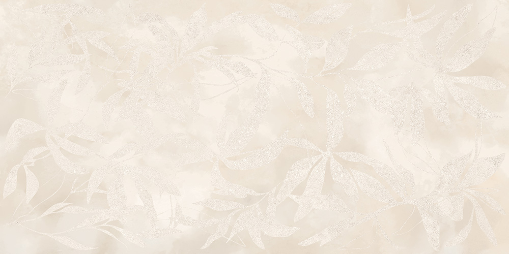 60x120 ArtWall Цветы Слоновая Кость Матовый Ректификат