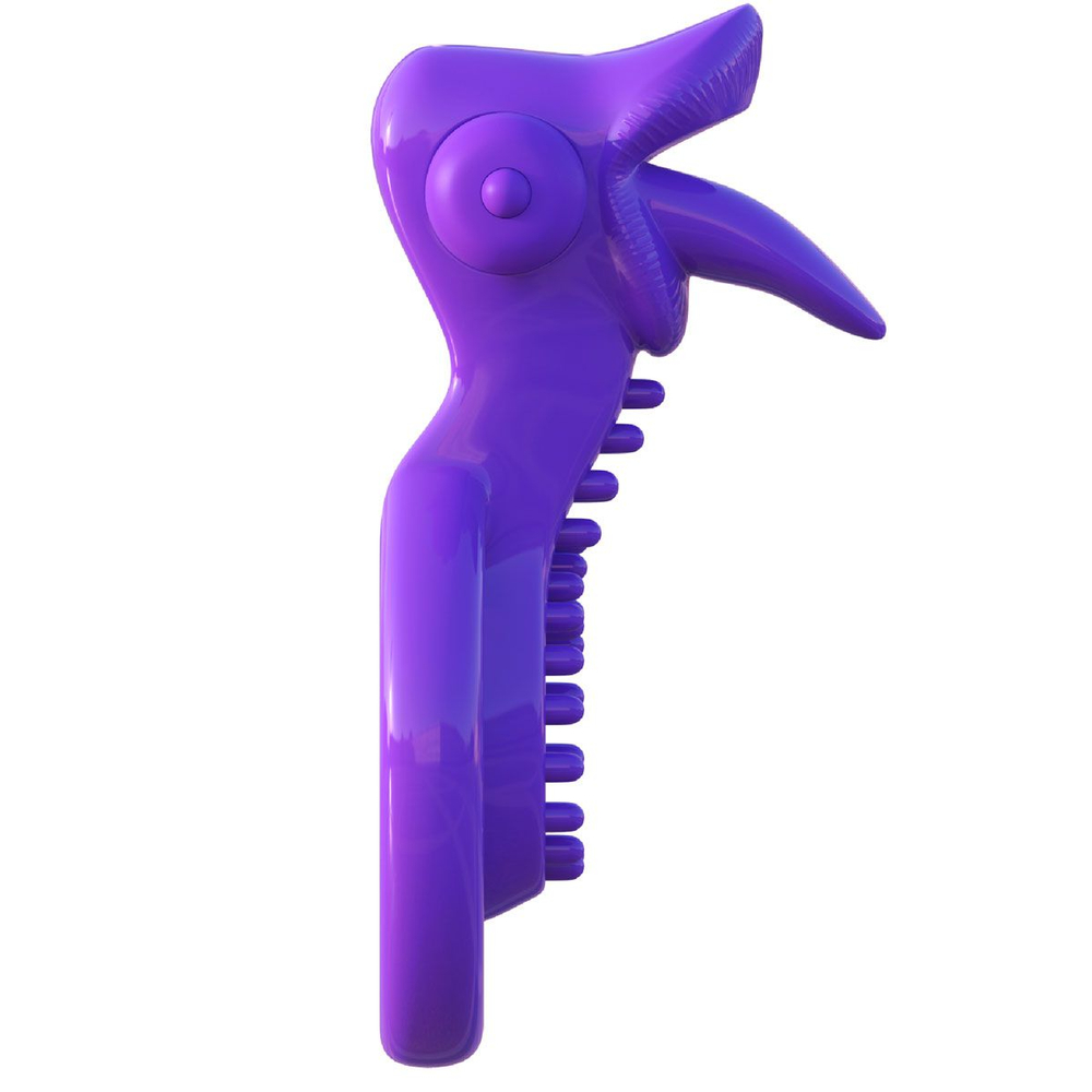 Эрекционное кольцо на пенис и мошонку Lovely Licks Couples Ring (Цвет: фиолетовый)