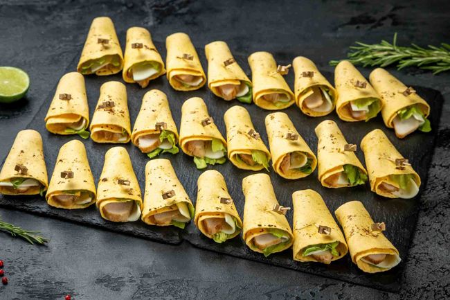 Пуле-ролл с курицей и соусом &quot;Цезарь&quot;, 24 шт.