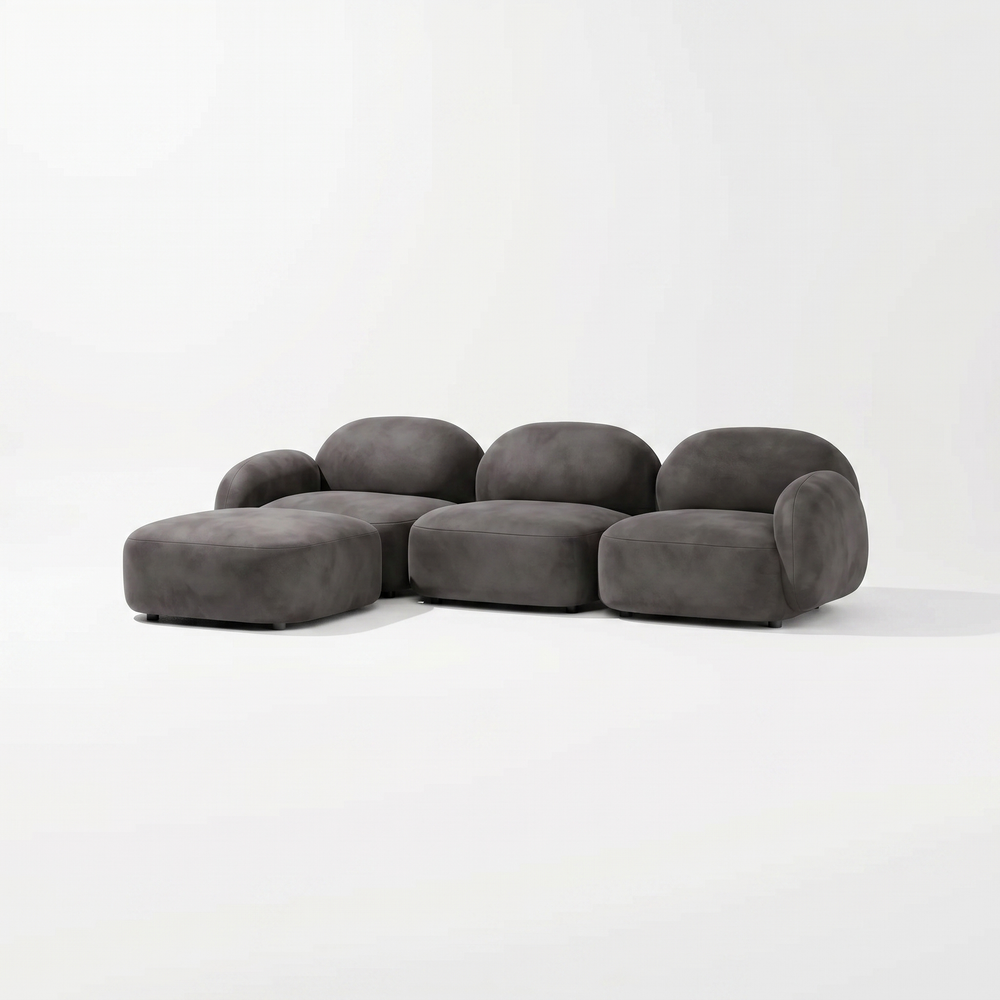 Дизайнерский модульный диван BLOB grey