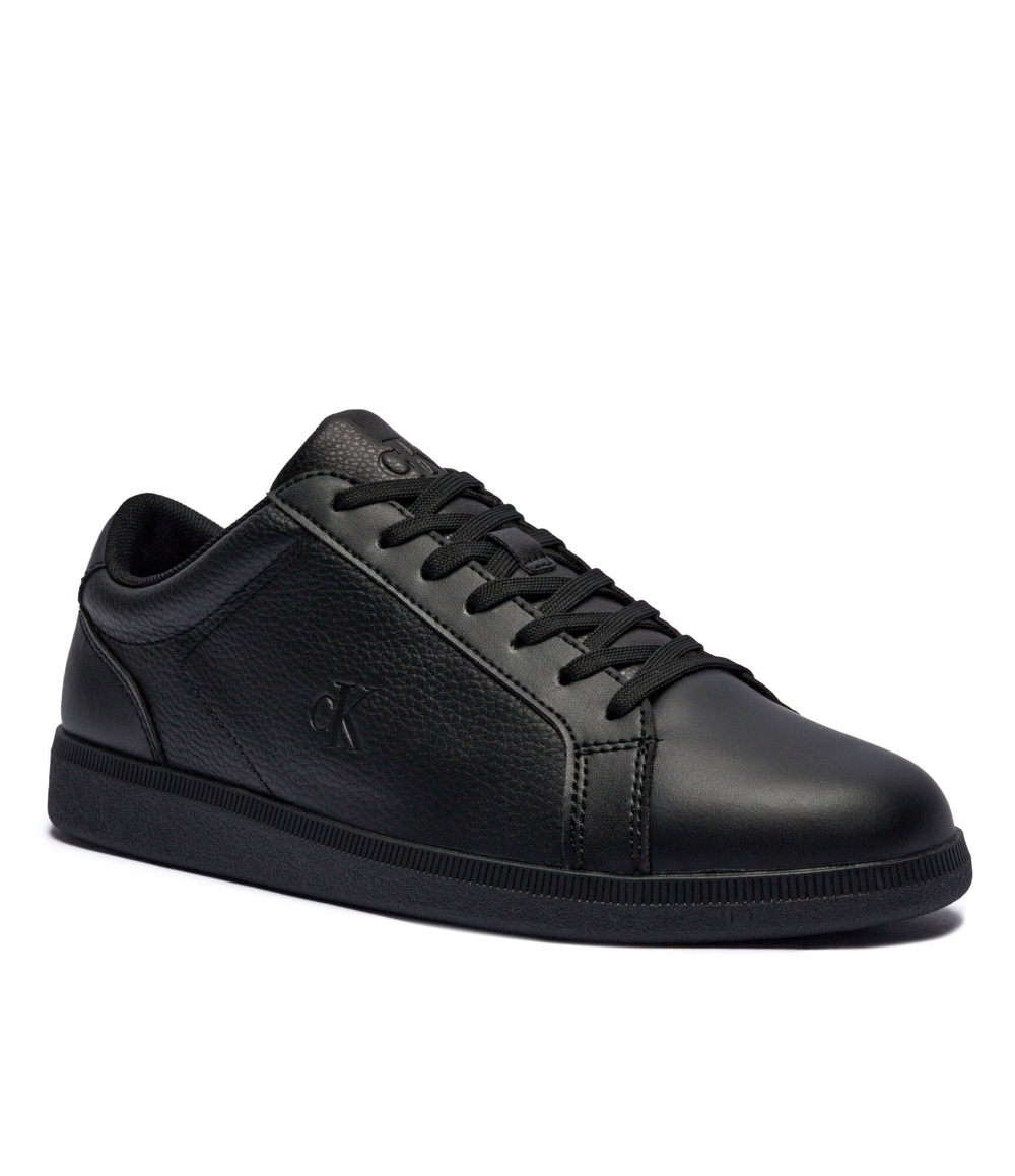 Кожаные кроссовки Calvin Klein Jeans - черный(YM0YM01190)