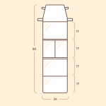 Кармашки для детского сада на липучке. Зайка