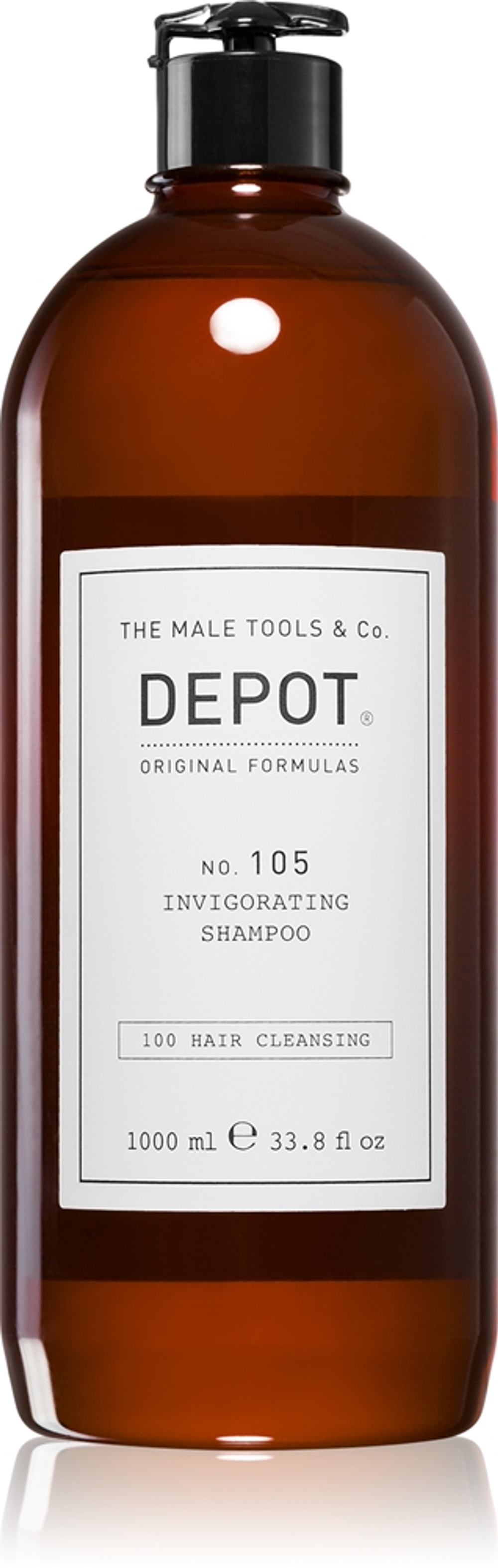 DEPOT 100 HAIR CLEANSING NO. 105 INVIGORATING SHAMPOO - шампунь, укрепляющий против выпадения волос, 1000 ml