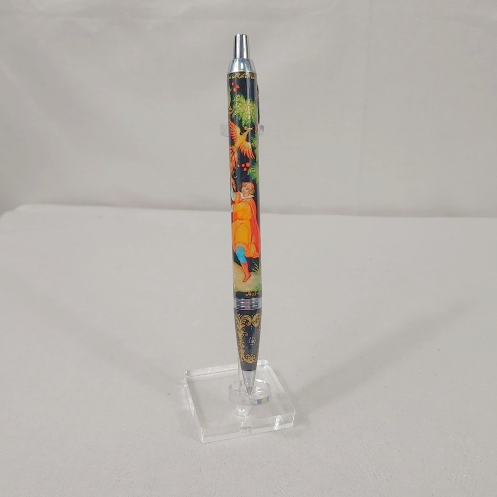 Ручка коллекционная с ручной росписью Палех "Иван-царевич и Жар-птица"