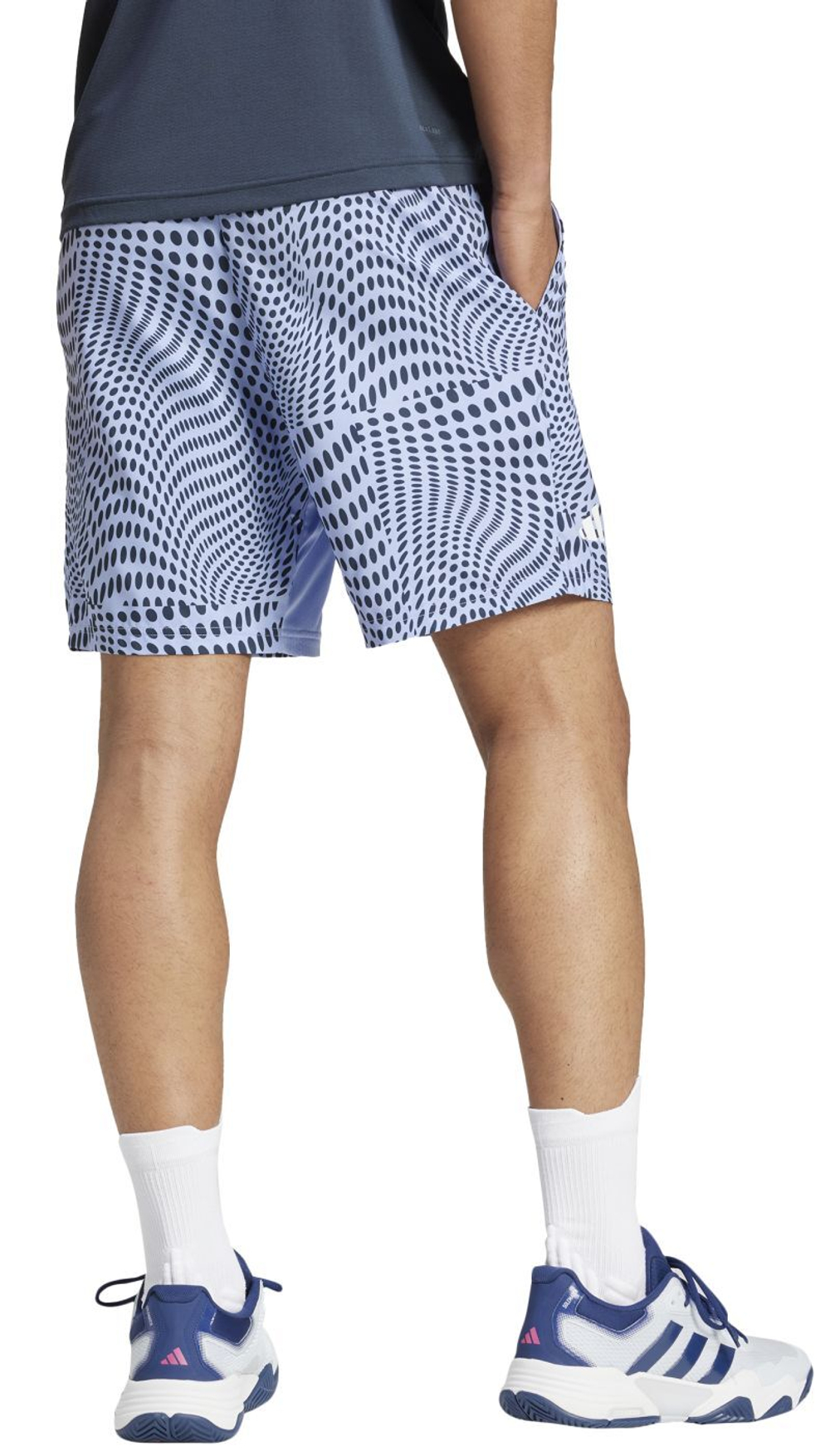 Мужские теннисные шорты Adidas Club Graphic Tennis Short - небесный