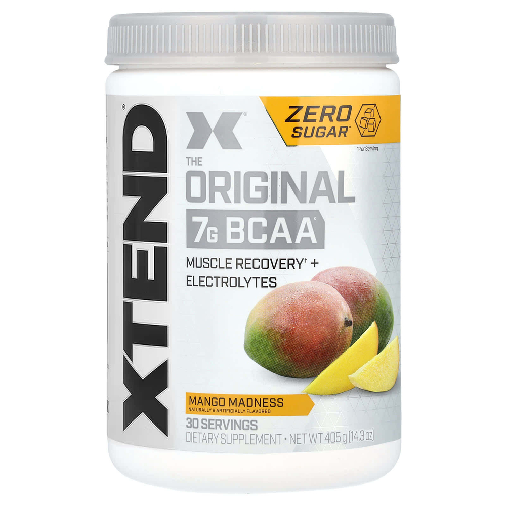 XTEND, 7 г аминокислот с разветвленной цепью (BCAA), со вкусом манго, 405 г (14,3 унции)