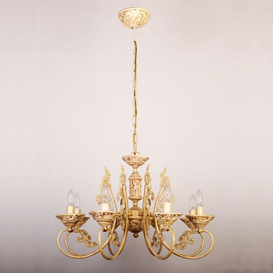 Подвесная люстра La Lampada 50908 (LAMP402/8.17-ROS.CER-SM)