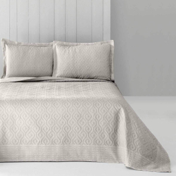 Покрывало 230х250 и 2 декоративные наволочки Arya home Candy бежевый