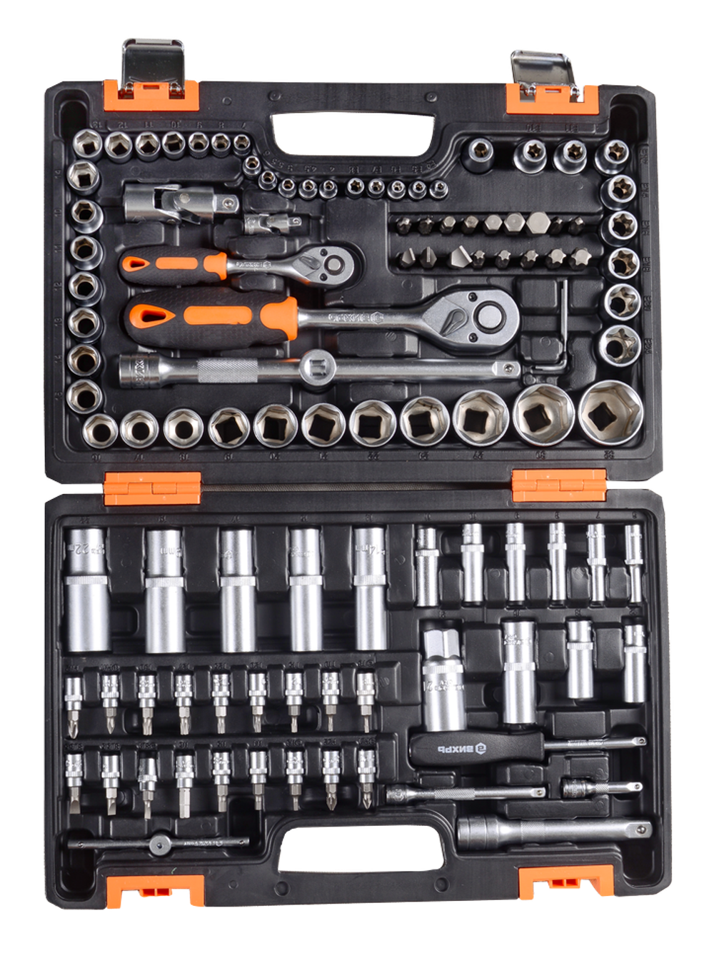 Набор инструментов, 1/2", 1/4", CrV, в кейсе 108 предметов Вихрь