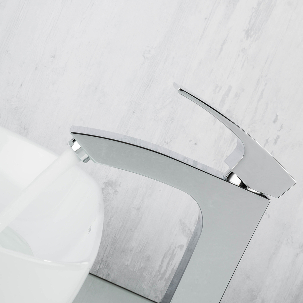 Смеситель для раковины 35к G1007-72 GAPPO высокий, литой, п/гайку, ХРОМ