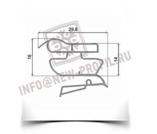 Уплотнитель для холодильника Candy СDD 350 SL м.к 375*575 мм (022 АНАЛОГ)