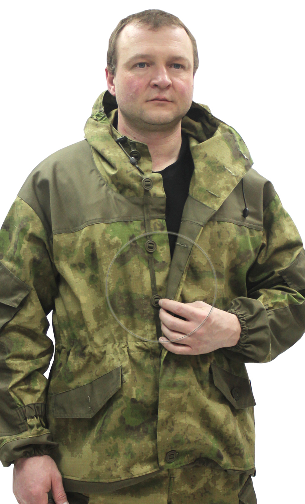 Костюм Горка NEW Рип-стоп цв. Атак зеленый с накладками