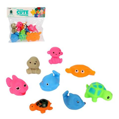 Набор игрушек для купания 8шт, пакет W8608