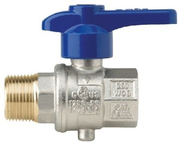 Кран дисковый Rubinetterie Bresciane Eurofly 600301 3/4" ВР/НР