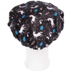 Шапочка для душа «Ultramarine - Shower bunini», микс 4 цвета, d-24 см (двухсторонняя, внутренний слой EVA)