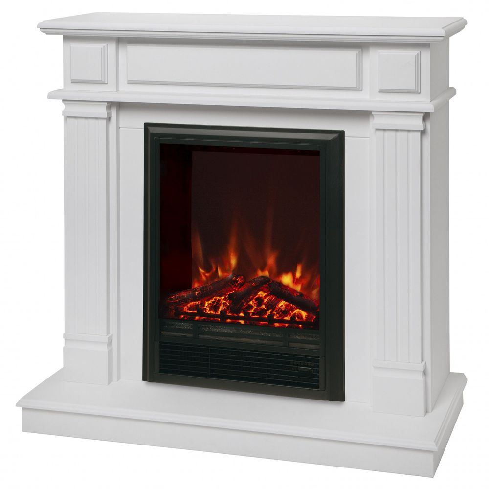 Электрокамин RealFlame Rodos WTM белый матовый с очагом Eugene